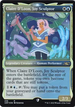 Claire D'Loon, Joy Sculptor (Showcase) R Unfinity 258 Lightly Played foil - Image 1