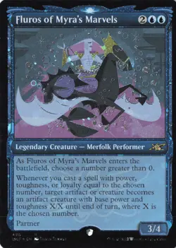 Fluros of Myra's Marvels (Showcase) (Galaxy Foil) R Unfinity 498 Lightly Played - Image 1