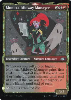 Monoxa, Midway Manager (Showcase) (Galaxy Foil) U Unfinity 516 Lightly Played fo - Image 1