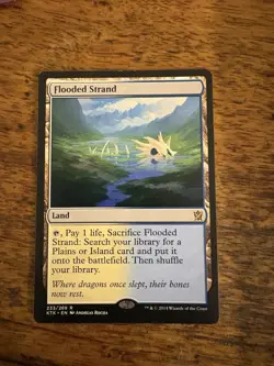 Flooded Strand Khans of Tarkir Lightly Played MTG - Image 1