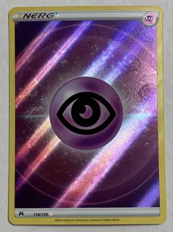 Pokemon Crown Zenith Psychic Energy 156/159 Textured Holo LP - Image 1