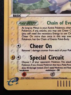 Minun 7/97 EX Dragon Pokemon Card Holo Foil Rare HP - Image 5