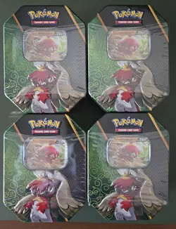 Pokemon TCG Divergent Powers Tin Hisian Decidueye V - Lot Of 4!!! - Image 1