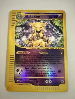 Pokemon Vintage Expedition Alakazam Reverse Holo 1/165 LP/NM - Image 1