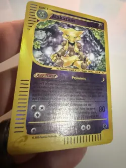 Pokemon Vintage Expedition Alakazam Reverse Holo 1/165 LP/NM - Image 3