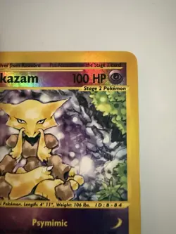 Pokemon Vintage Expedition Alakazam Reverse Holo 1/165 LP/NM - Image 4