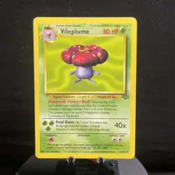 Pokemon TCG - VILEPLUME - 31/64 - RARE - UNLIMITED - JUNGLE (1999) - WOTC - MP - Image 1