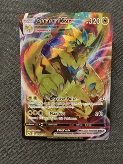 Pokemon TCG, Zeraora VMAX, Crown Zenith 054/159, Holo Ultra Rare, Full Art, NM - Image 1