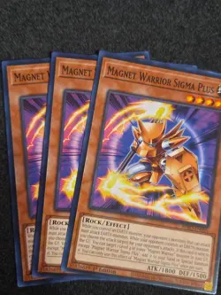 Yugioh! 3x Magnet Warrior Sigma Plus BPRO-EN005 Common 1st Ed NM - Image 1