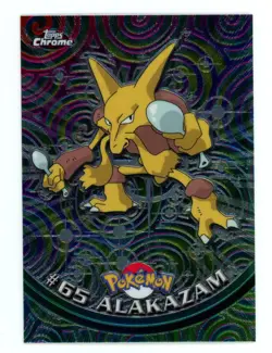 Pokemon Card - Alakazam #65 - Topps Chrome - Image 1