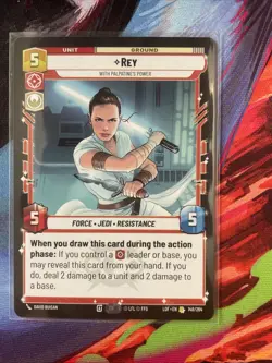 Rey With Palpatine's Power 148/264 Legends of the Force Star Wars Unlimited Card - Image 1