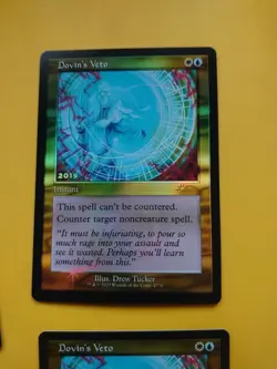 Dovin's Veto x2 Promo FOIL 30th Anniversary Instant Magic the Gathering Card NM - Image 3