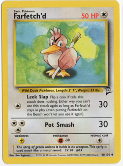 Farfetch'd 40/130 Base 2 Set Pokemon Card - Image 1