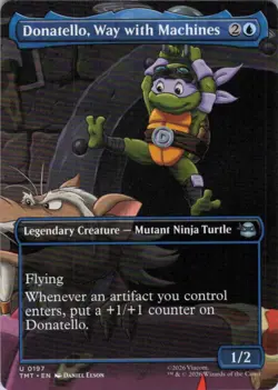 Donatello, Way with Machines Borderless - Teenage Mutant Ninja Turtles - 197 NM - Image 1