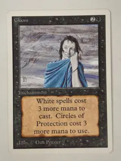 MTG Gloom Unlimited Edition Uncommon NM Free Ship! BB - Image 1