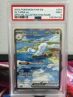 Pokemon TCG Altaria Special Illustration Rare 253/182 Sv04: Paradox Rift PSA 9 - Image 1