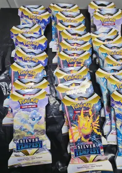 Pokemon TCG Silver Tempest Booster Blister Pack Lot Of 37 Packs - Image 2