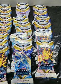 Pokemon TCG Silver Tempest Booster Blister Pack Lot Of 37 Packs - Image 3