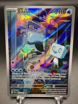 🧊 2023 Pokemon Eiscue 205/193 Sv02: SIR Paldea Evolved Holo 🧊 - Image 1