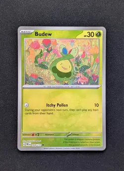 Budew (Master Ball Pattern) 004/131 - Sv:Prismatic Evolutions - Pokemon TCG | NM - Image 2