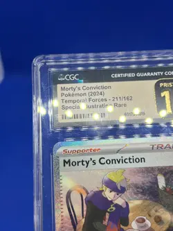 Pokemon Temporal Forces Morty’s Conviction 211/162 SIR CGC Pristine 10 LOW POP - Image 3