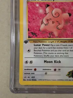 Pokemon Erika's Clefairy 40/132 Gym Challenge Regular CGC 9 Mint 1st Edition - Image 5
