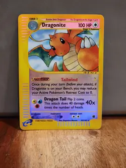 Pokemon Dragonite 43/165 Expedition Base Set Reverse Holo LP+ - Image 2