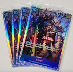 ONE PIECE TCG: Kaido OP04-044 Super Rare x4 Premium Booster PRB - Image 1
