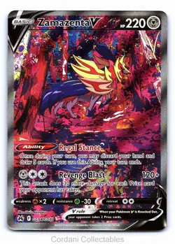 Zamazenta V GG54/GG70 - Crown Zenith Galarian Gallery - Pokemon Card - Near Mint - Image 1