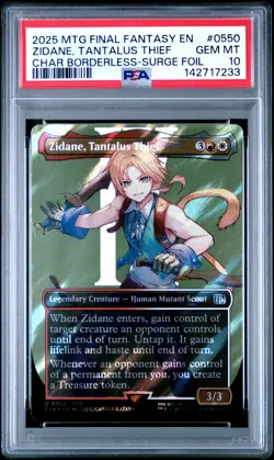 2025 MTG FINAL FANTASY #0550 ZIDANE, TANTALUS THIEF PSA 10 - Image 1