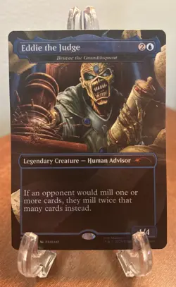 MTG Eddie The Judge Bruvac The Grandiloquent Secret Lair Foil Damaged Magic - Image 1