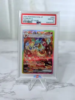 Pokemon Flareon ex 202/187 Sv8a Terastal Fest Ex SAR Holo Japanese PSA 10 - Image 1