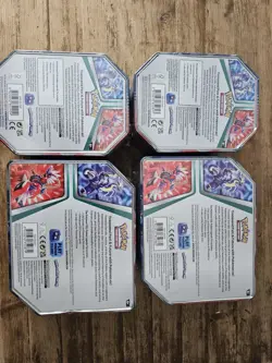 Pokemon TCG Paldea Legends Tins Bundle Of 2 Miraidon EX & Koraidon EX 4 tins - Image 2