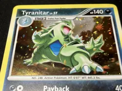 Pokemon Tyranitar 17/123 Holo Rare Mysterious Treasures Ungraded Childhood - Image 4