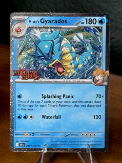 Misty's Gyarados - 049/182 STAMPED - Pokemon Destined Rivals Holo NM - Image 1