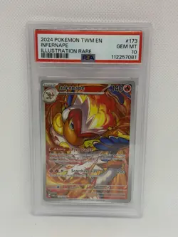 2024 Pokemon: Scarlet & Violet Illustration Rare Infernape PSA 10 GEM #173/164 - Image 1