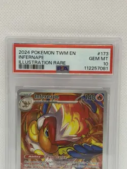 2024 Pokemon: Scarlet & Violet Illustration Rare Infernape PSA 10 GEM #173/164 - Image 2