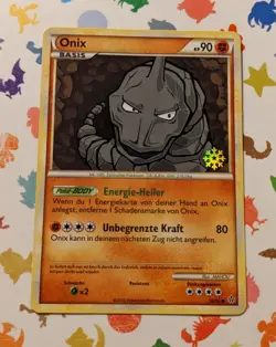 Pokemon TCG Onix 56/95 *German* Snowflake Stamp Countdown Calendar HGSS 2010 - Image 1