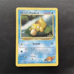 Pokemon Misty's Psyduck Gym Heroes 54/132 Uncommon 50 HP Unlimited Regular - Image 1