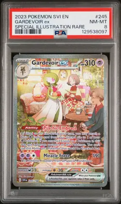 2023 POKEMON SVI EN-SCARLET & VIOLET #245 GARDEVOIR EX PSA 8 - Image 1