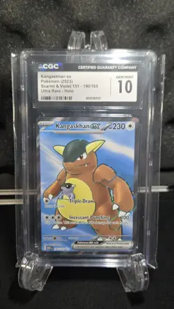 Pokemon TCG Kangaskhan EX 190/165 Scarlet & Violet 151 CGC GEM MINT 10 - Image 1