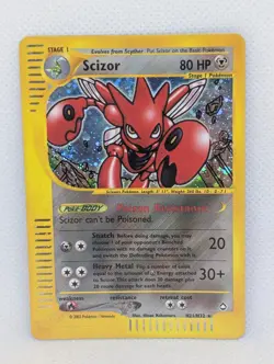 Scizor H21/H32 Aquapolis Holo Ultra Rare Pokemon TCG Nintendo e-reader LP - Image 1
