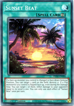 Sunset Beat - PHNI-EN086 - Super Rare - 1st Edition - Yugioh - Image 1