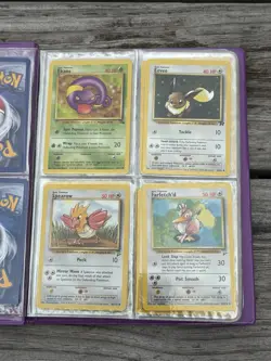 Vintage 1999 Pokemon Card Binder w/ 57 Vintage Pokemon & Pocket Monster Cards - Image 4