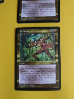 Delirium x2 Instant Mirage. Old Vintage. Magic the Gathering 2 Card. - Image 2