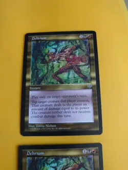 Delirium x2 Instant Mirage. Old Vintage. Magic the Gathering 2 Card. - Image 3