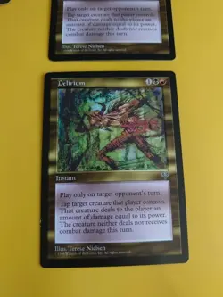 Delirium x2 Instant Mirage. Old Vintage. Magic the Gathering 2 Card. - Image 5