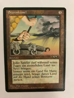 MTG GERMAN ALLIANCES STORM CAULDRON MINT MAGIC THE GATHERING RARE ARTIFACT CARD - Image 2