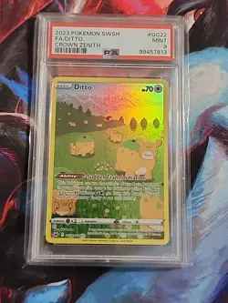 Ditto Crown Zenith Galarian Gallery Holo Card GG22/GG70 PSA 9 - Image 1