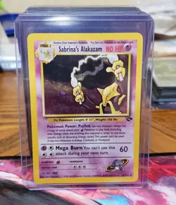 SWIRL🌀 Sabrina's Alakazam 16/132 Gym Challenge Holo LP/MP Nice Card! - Image 1
